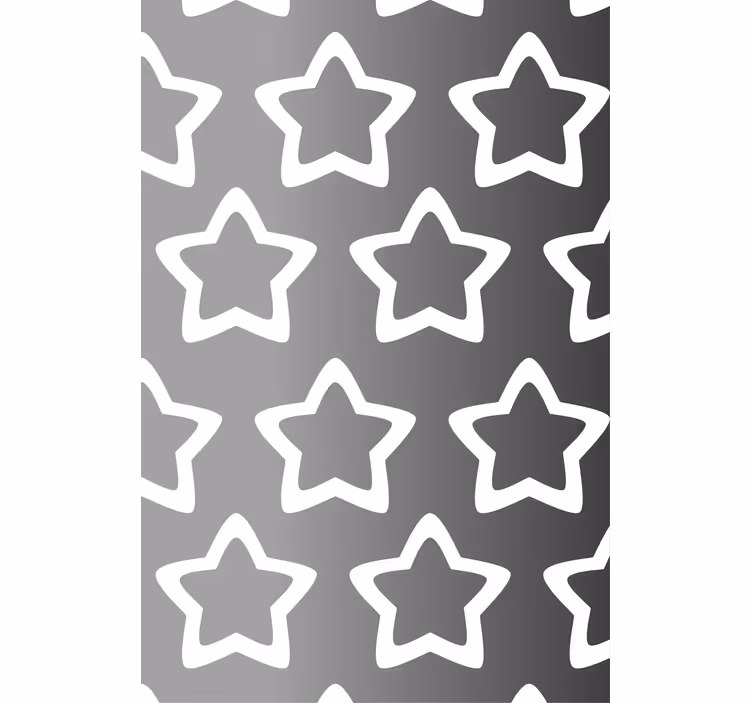Estore de rolo modernos padrão de estrela cinza - TenStickers