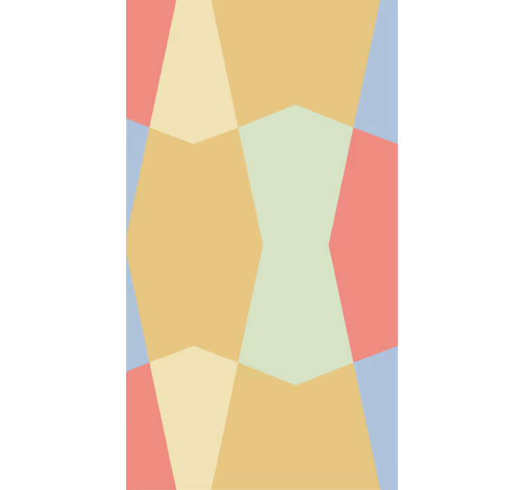 Estore de rolo cor lisa pastéis geométricos - TenStickers