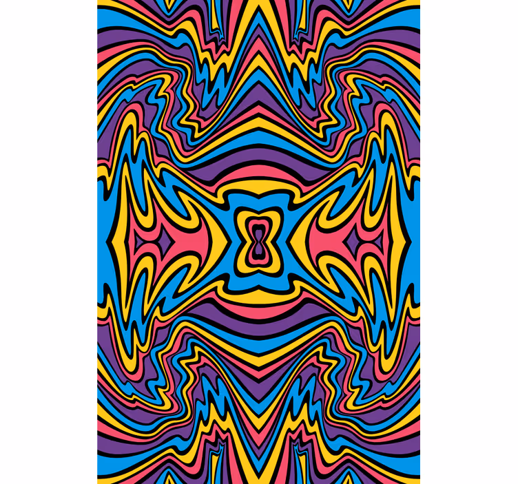Estor redemoinhos abstratos vibrantes - TenStickers