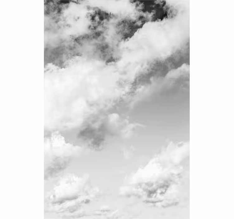 Estore de rolo de nuvens vista do céu nublado - TenStickers