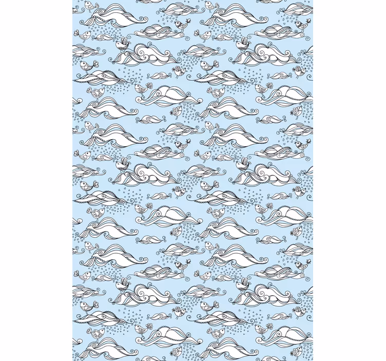 Estores de rolo de animais panorama da vida marinha - TenStickers