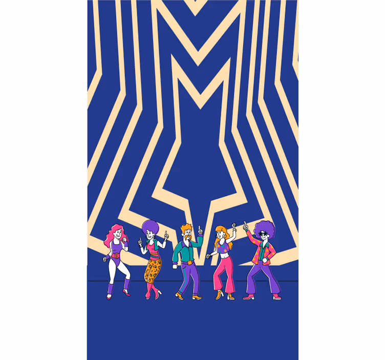 Estore de rolo divertidos clima de dança disco - TenStickers