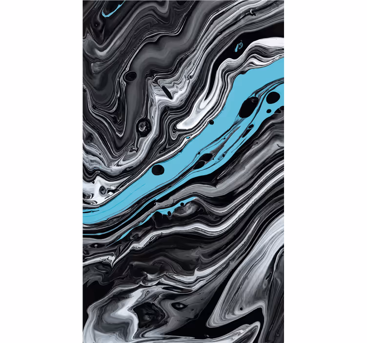Efeito mármore preto pintura cega - TenStickers