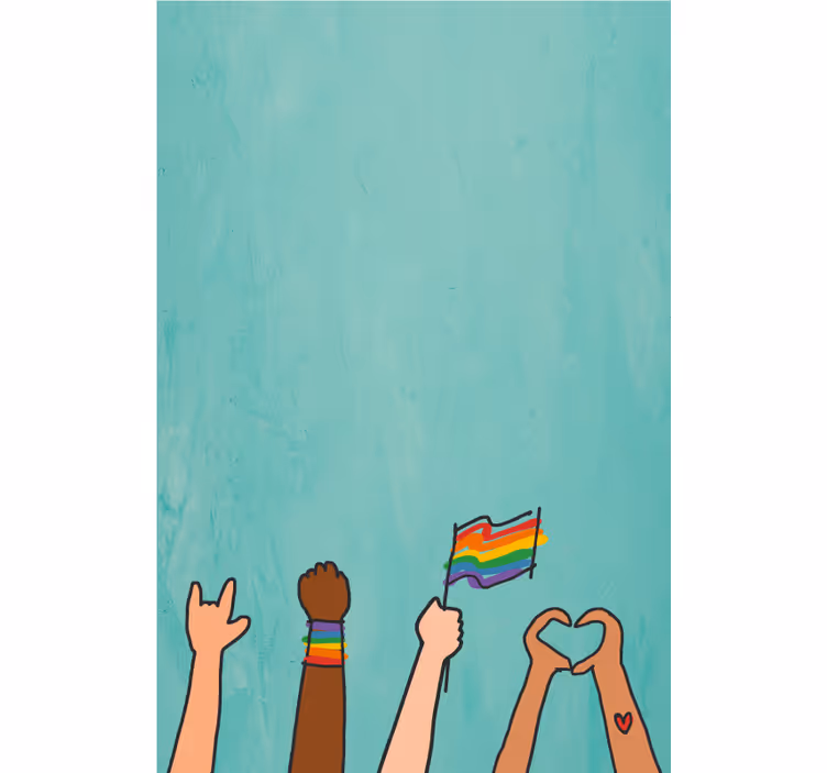 Estor exibição de mãos orgulhosas - TenStickers