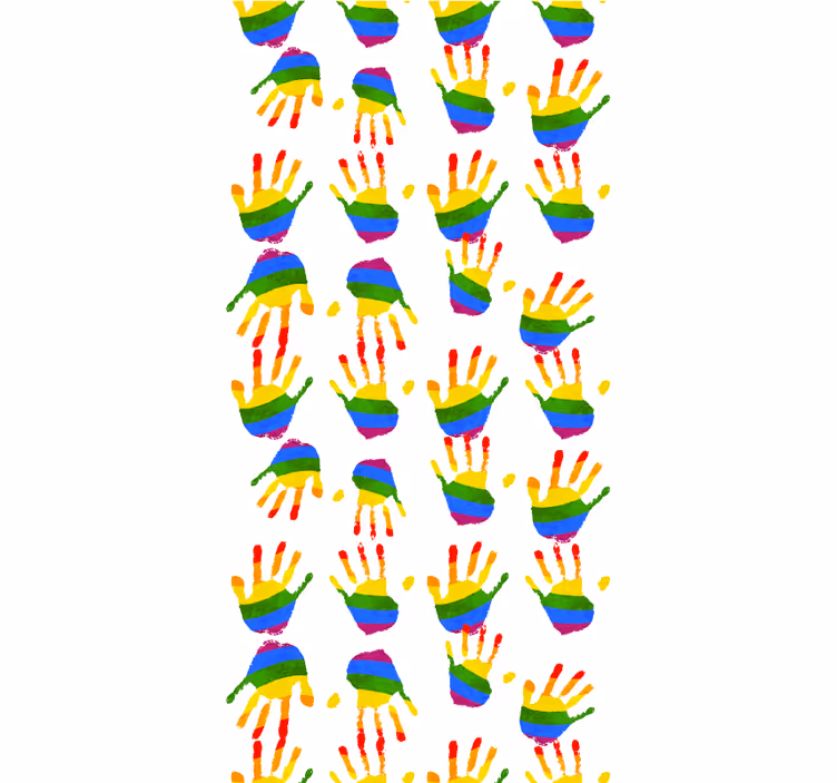 Conceito do dia do orgulho mãos estore da bandeira - TenStickers