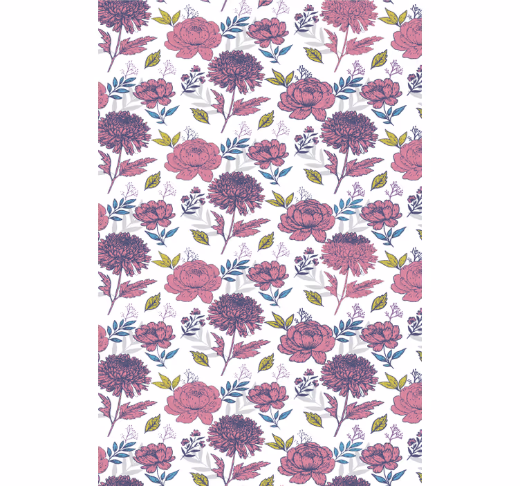 Estore de rolo flores e plantas tema floral em flor - TenStickers