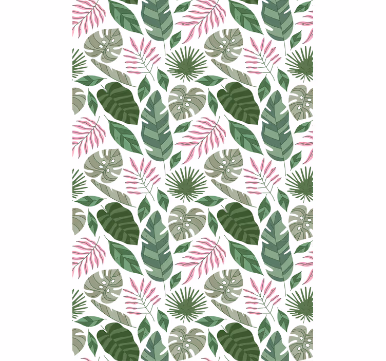 Estore de rolo para sala tema de vegetação tropical - TenStickers