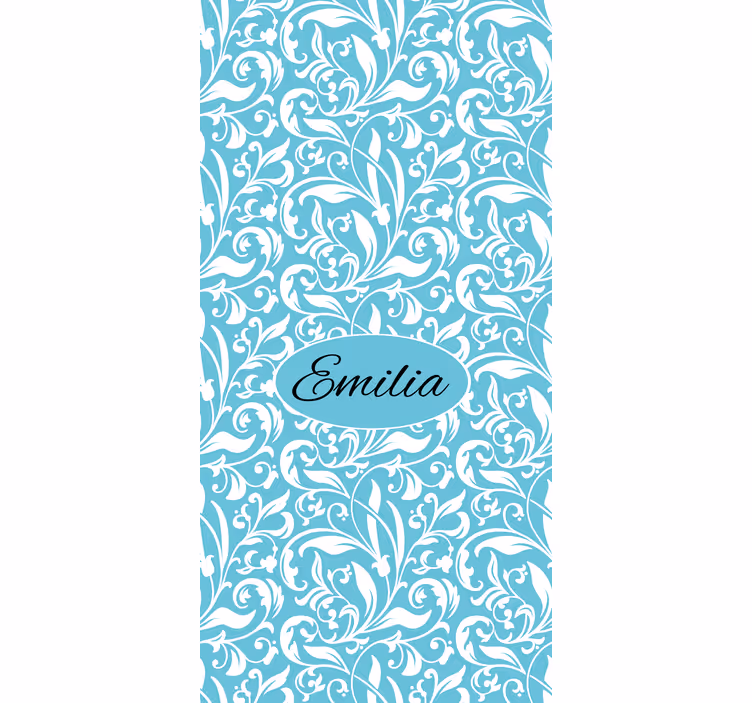Estore de rolo florais motivo floral personalizado - TenStickers