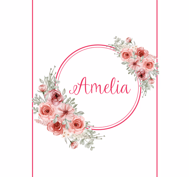 Estore de rolo flores e plantas arranjo floral personalizado - TenStickers