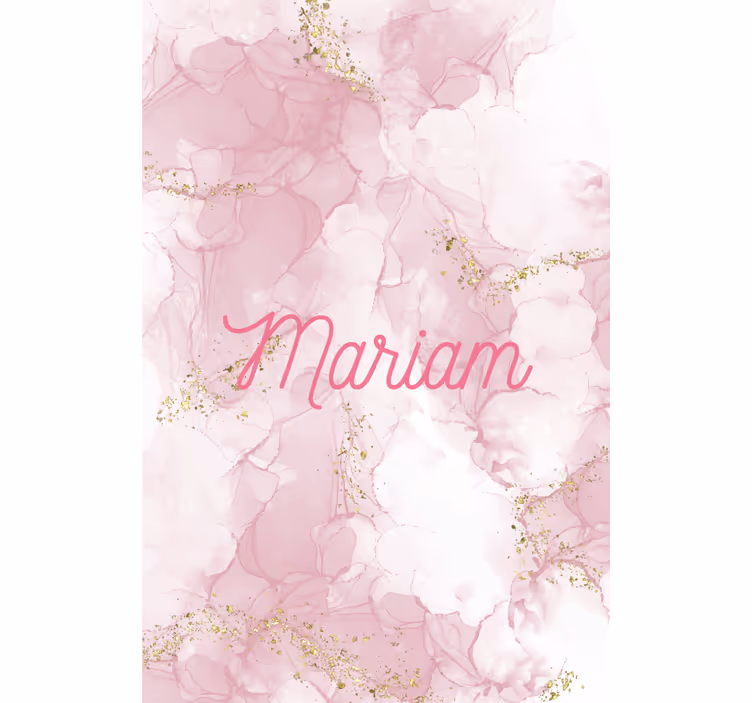 Estore de rolo elegantes mármore rosa com nome - TenStickers