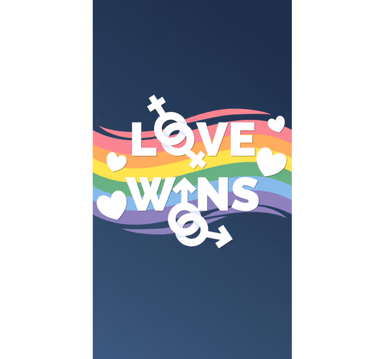 Estore de rolo com frases mensagem de amor vence - TenStickers