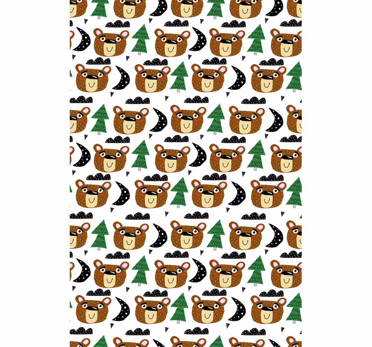 Estore de rolo infantil padrões de ursinho - TenStickers