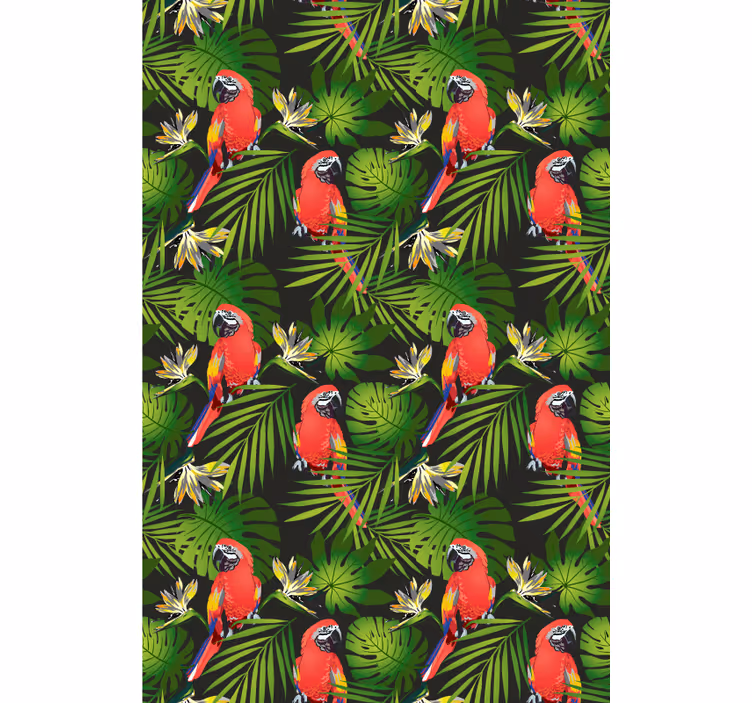 Estores de rolo de animais papagaios tropicais coloridos - TenStickers