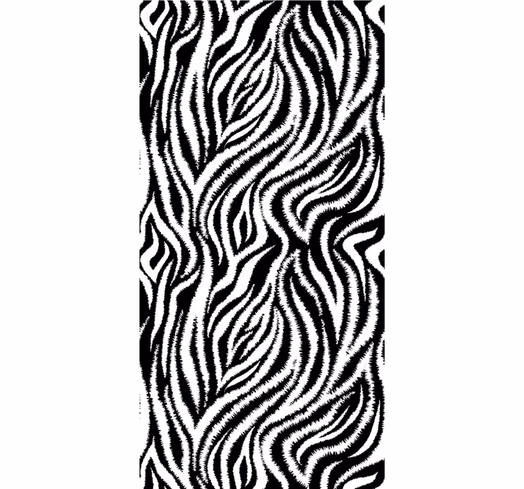 Estore de rolo animais variados conceito de listra de zebra - TenStickers