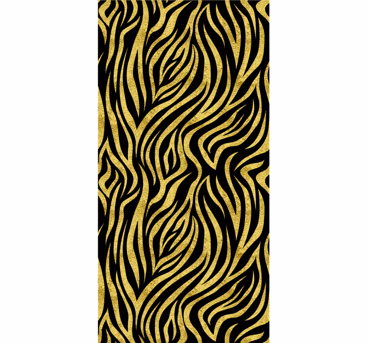 Estore de rolo animais variados estampa de tigre amarelo - TenStickers