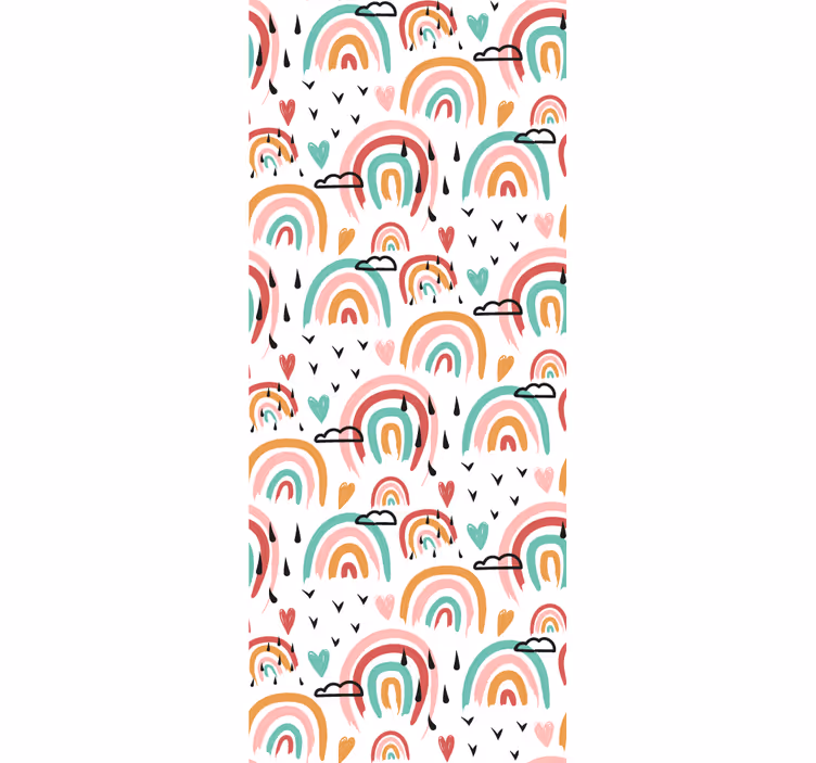 Estore de rolo infantil motivo de arco-íris vibrante - TenStickers