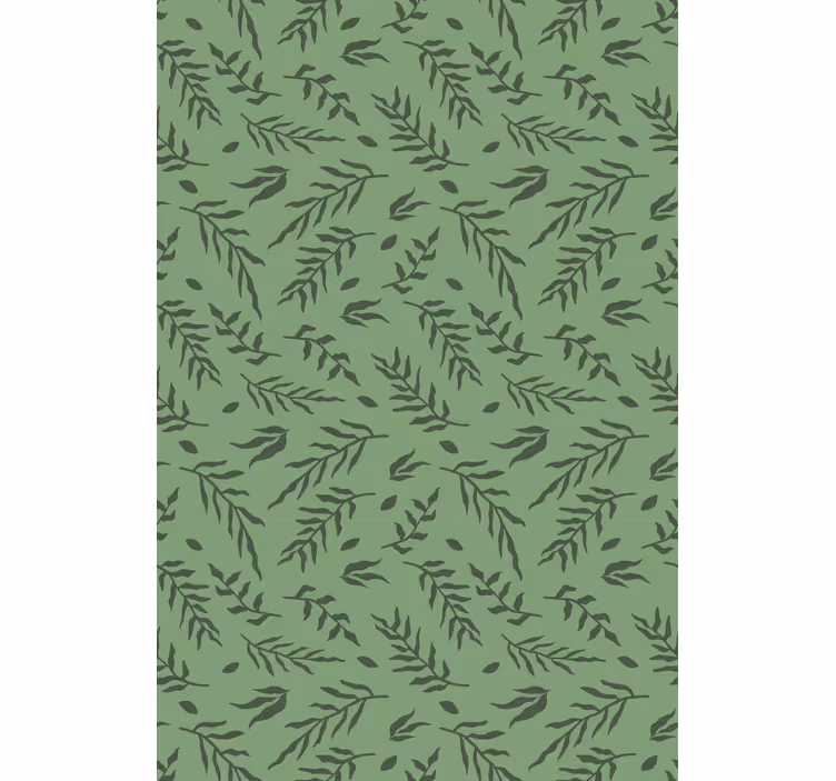 Estore de rolo flores e plantas detalhe do padrão de folhas - TenStickers
