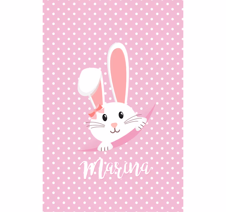 Coelhinho fofo para menina com cego de berçário - TenStickers