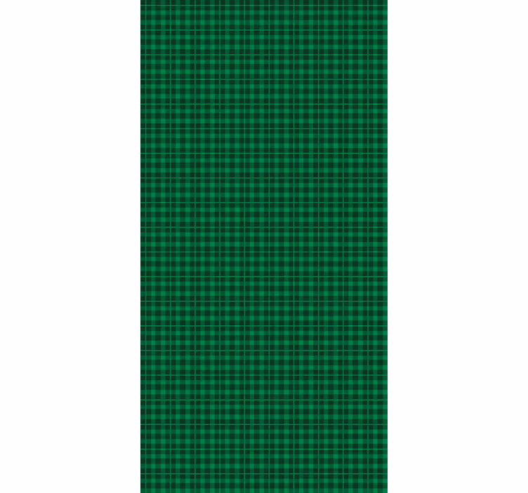 Estore de rolo texturas e padrões xadrez verde clássico - TenStickers