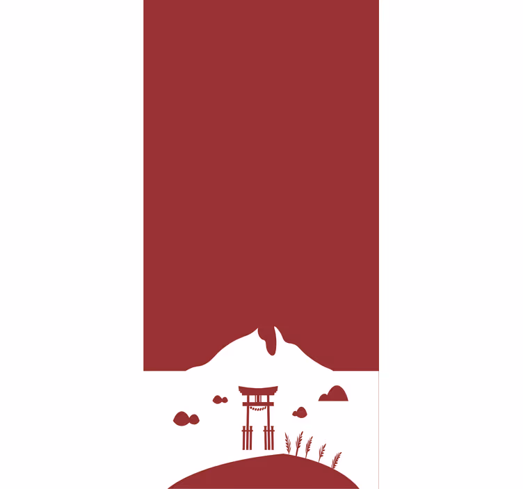 Estor cena do portão da montanha - TenStickers