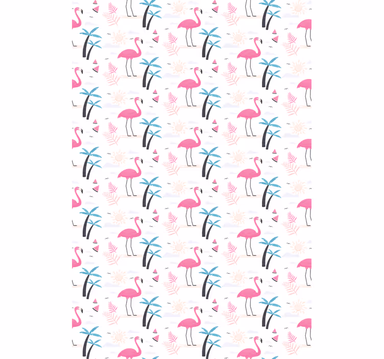 Flamingo rosa tropical vários animais cegos - TenStickers