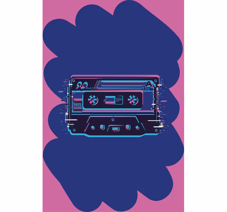 Estore de rolo frikis ilustração de cassete retrô - TenStickers