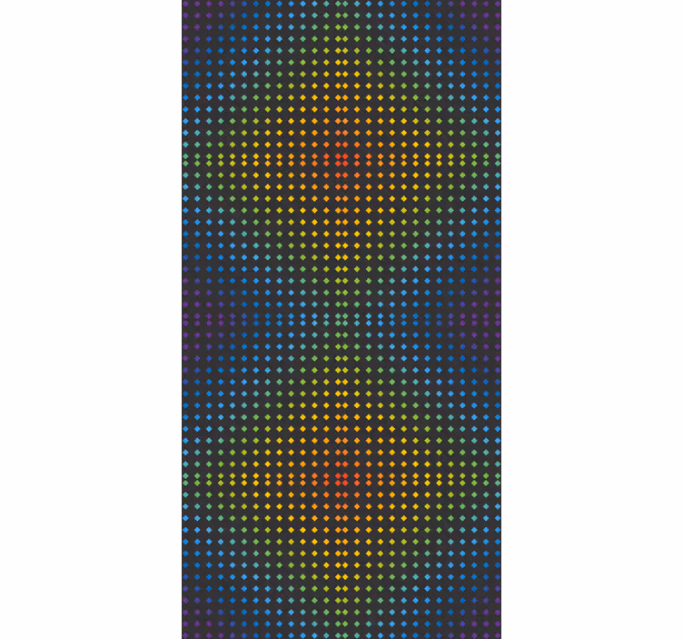 Fundo do mosaico do arco-íris com cores e cortinas - TenStickers