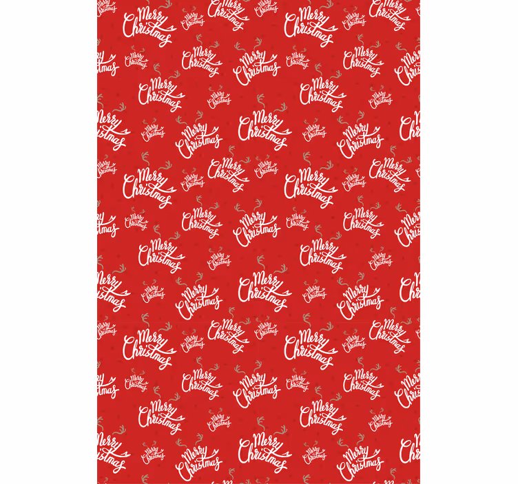 Estore de rolo com frases padrão feliz natal - TenStickers