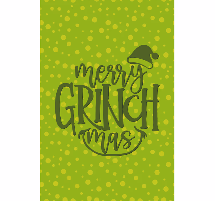 Estore de rolo com frases feliz grinch - TenStickers
