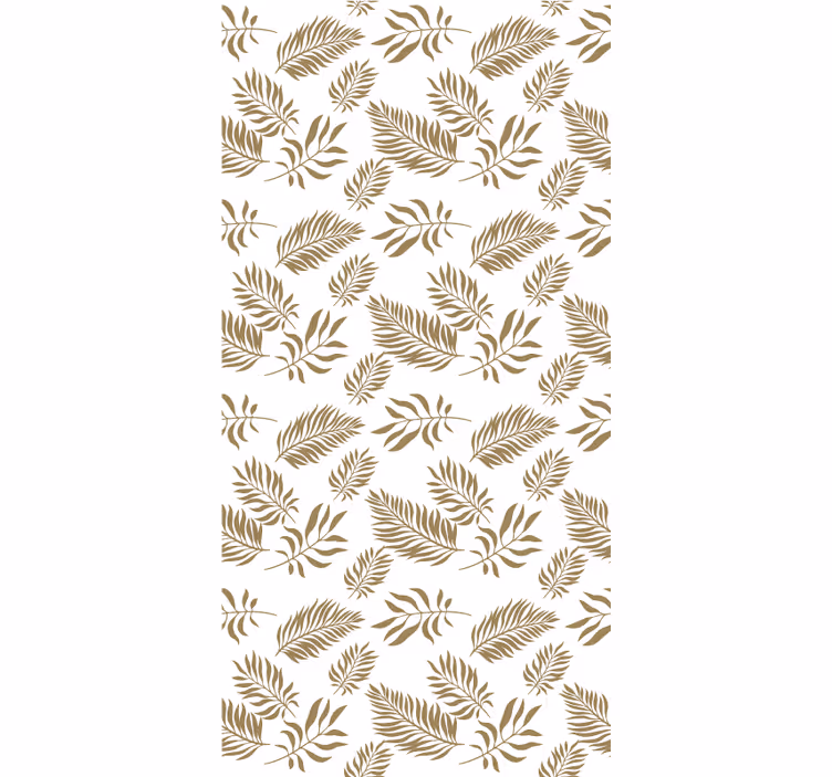 Estore de rolo flores e plantas motivo de folha graciosa - TenStickers