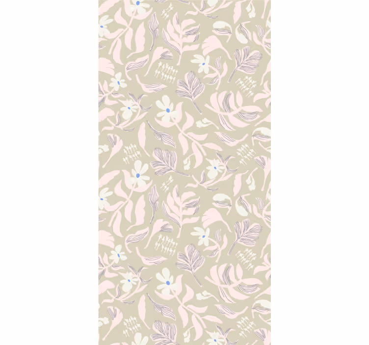 Folhas coloridas à terra, flores e plantas cegas - TenStickers