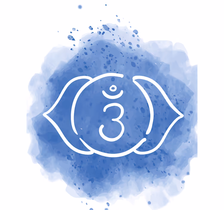 Símbolo do chakra do terceiro olho zen cego - TenStickers