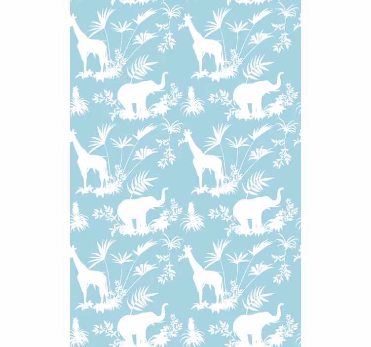 Estores de rolo de animais elefantes e girafas - TenStickers