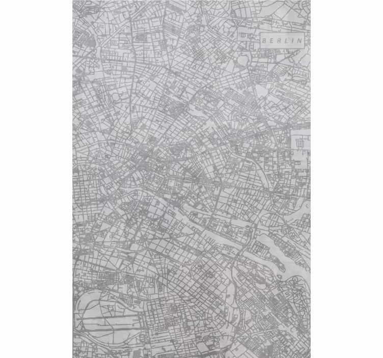 Estore de rolo original contorno de mapa da cidade - TenStickers