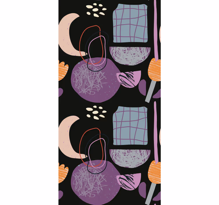 Estore de rolo modernos padrão de forma abstrata - TenStickers