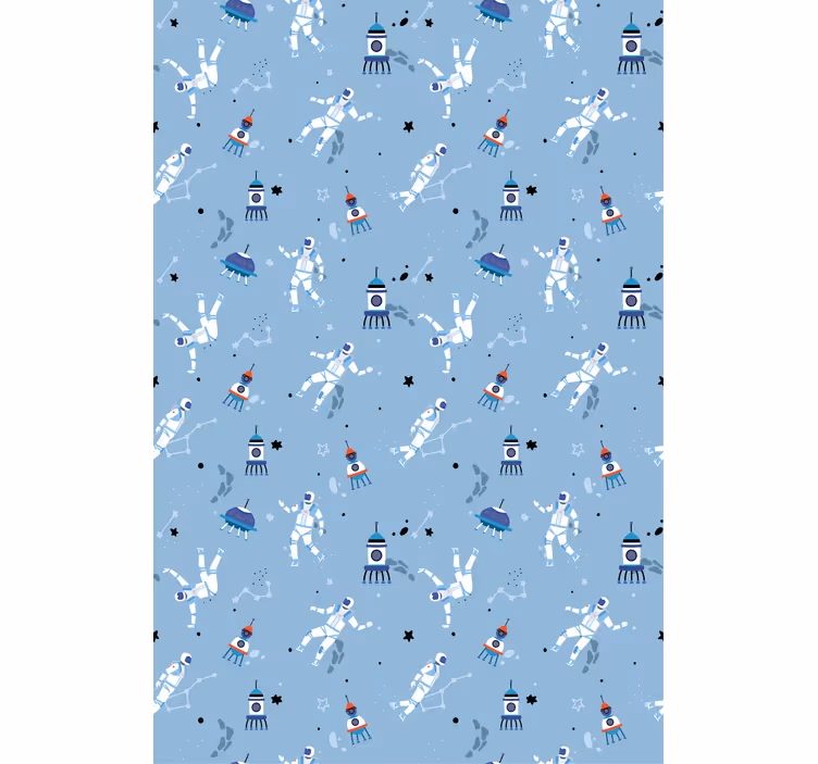 Estore de rolo frikis astronautas e foguetes - TenStickers