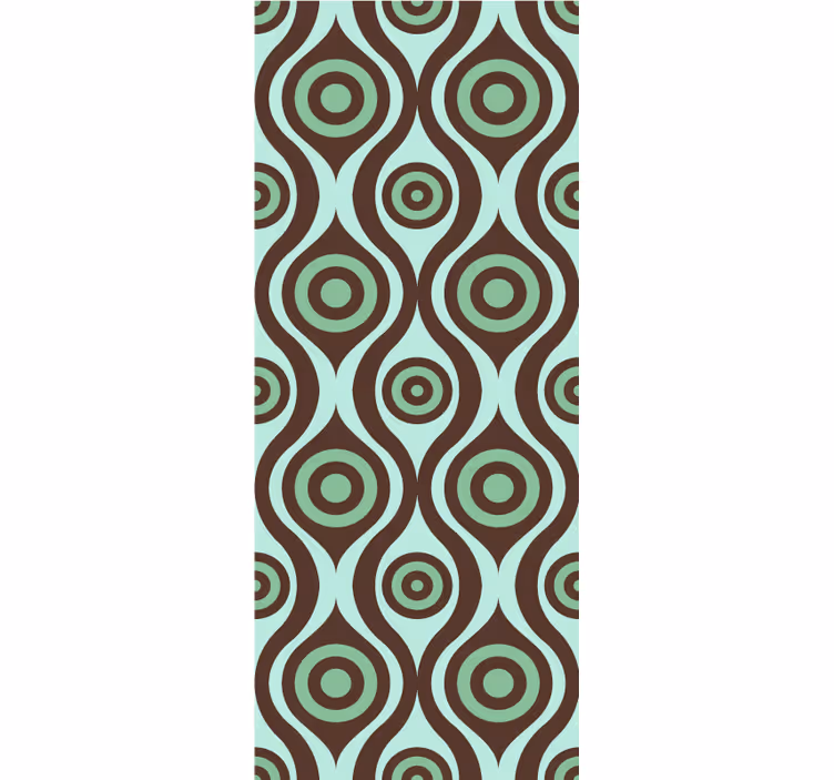 Cortinas de rolo com padrão dos anos 70 de formas irregulares - TenStickers