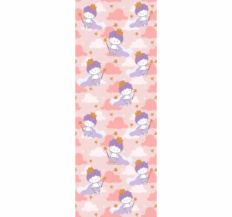 estor de rolo vintage com estampa de princesa de desenho animado - TenStickers