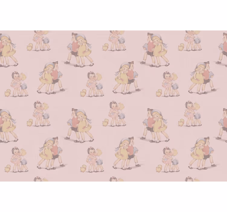 Estore de rolo original crianças brincando juntas - TenStickers