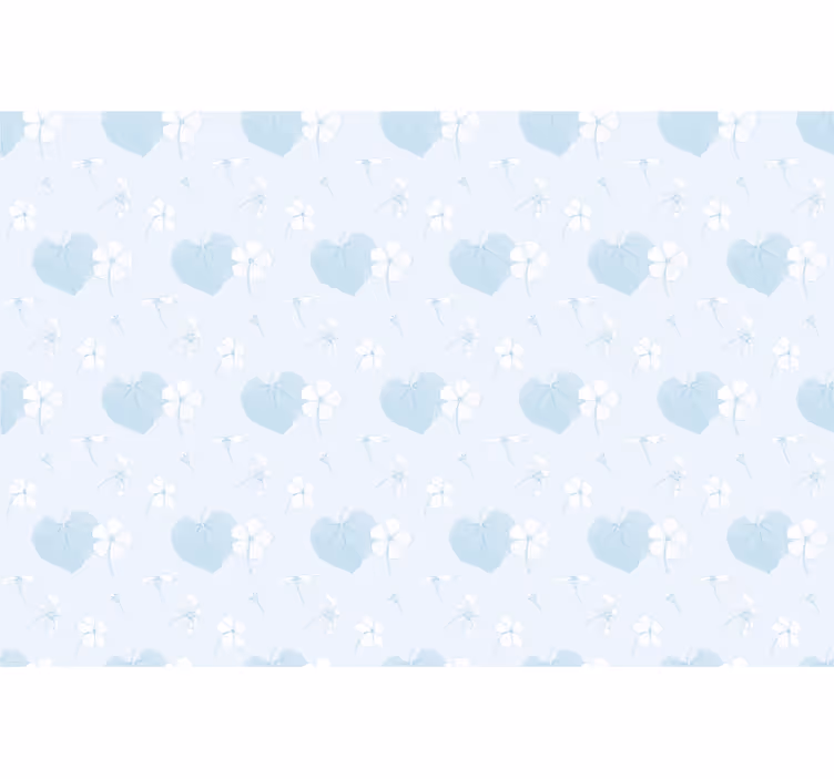 Estore de rolo flores e plantas delicados corações florais - TenStickers