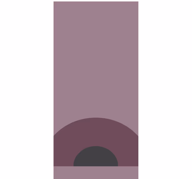 Estore de rolo modernos sombra de círculo malva - TenStickers