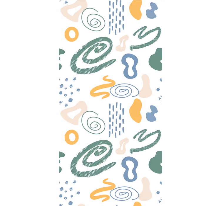 Estore de rolo modernos formas abstratas pintadas - TenStickers