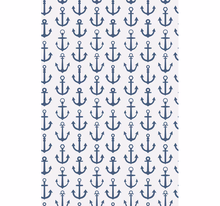 Estor padrão de âncora náutica - TenStickers
