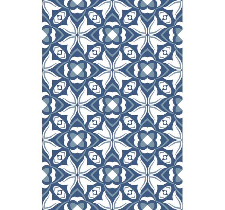 Estore de rolo modernos formas geométricas elegantes em azul - TenStickers