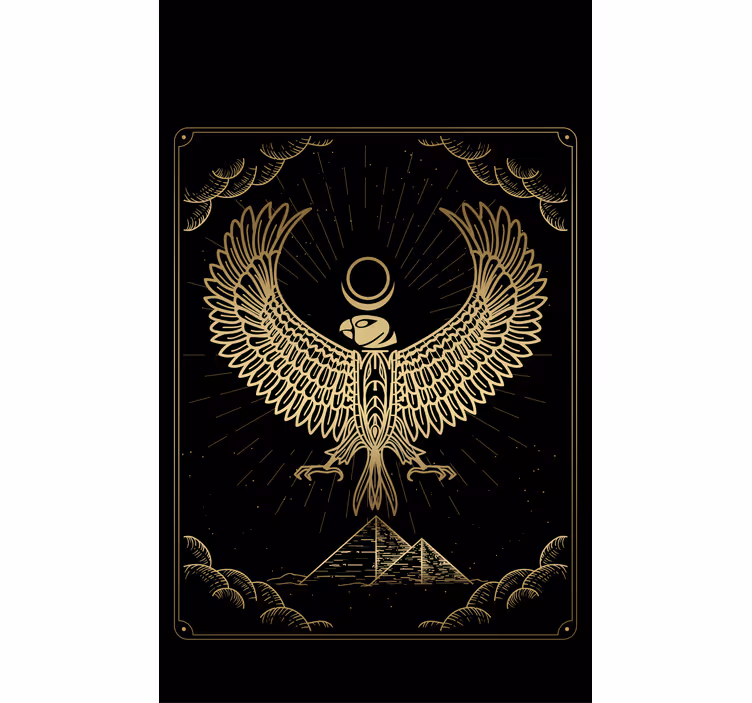 Estore de rolo original símbolo do falcão dourado - TenStickers
