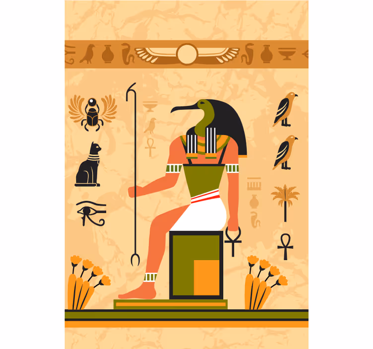 Deus egípcio da lua estore original - TenStickers