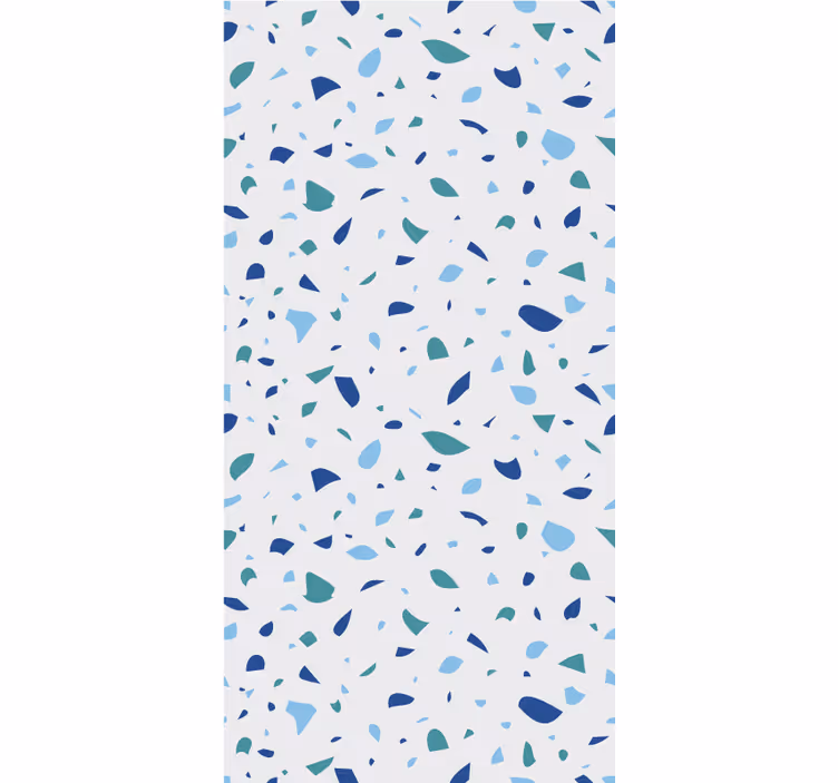 Estore de rolo texturas e padrões efeito terrazzo azul - TenStickers
