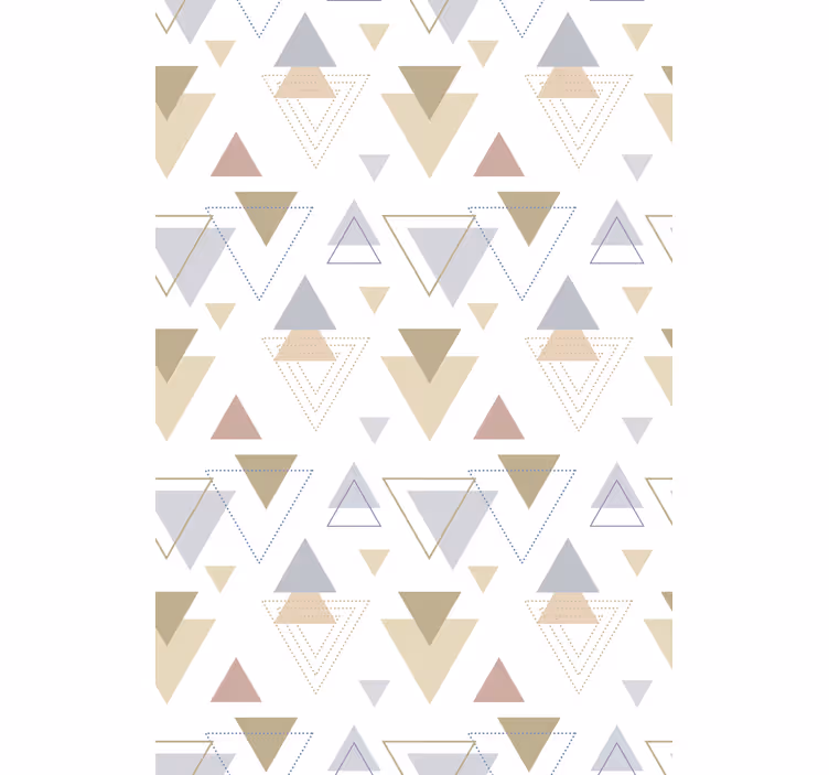 Estore de rolo modernos tema de triângulo geométrico - TenStickers