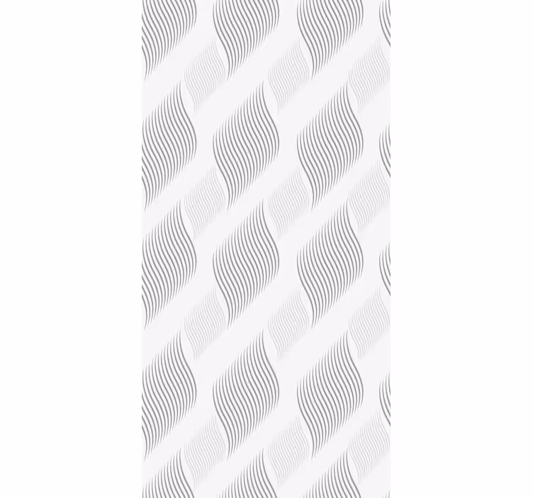 Estore de rolo elegantes padrão de onda cinza - TenStickers