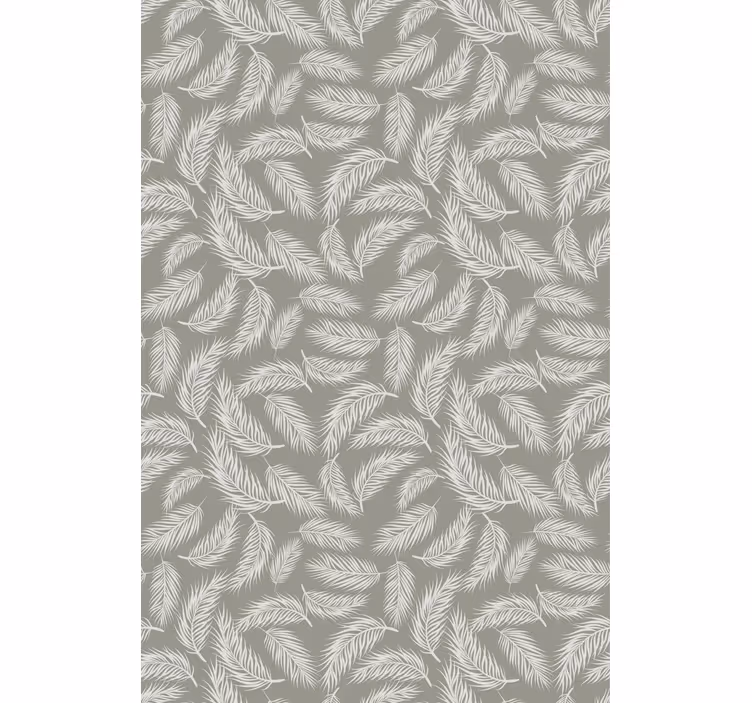 Estore de rolo flores e plantas design com padrão de folhas - TenStickers